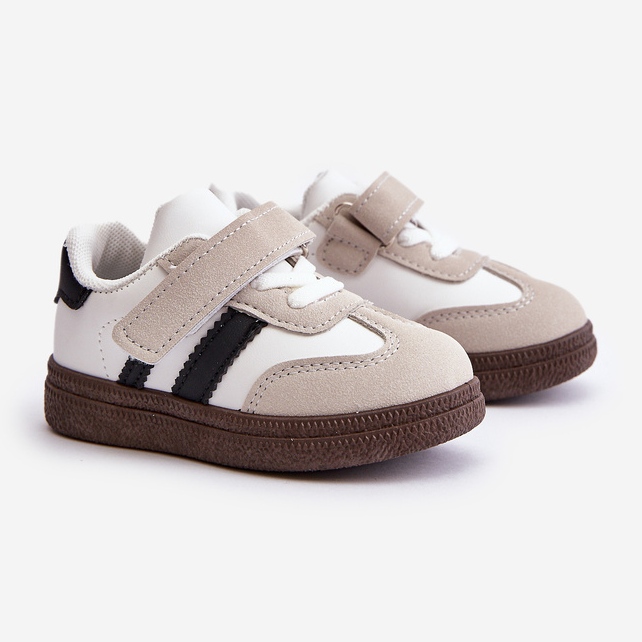 Baskets Velcro Enfant Blanc Tromella blanche 1 Baskets Velcro Enfant Blanc Tromella blanche 1
