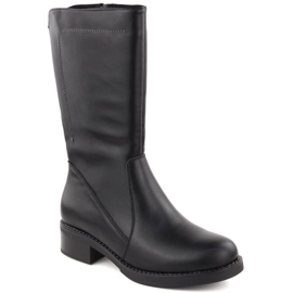 Bottines courtes en cuir noir pour femmes de Sergio Leone 1