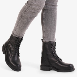 Bottines noires pour femmes travailleuses du cuir Sergio Leone BT682-S le noir 1