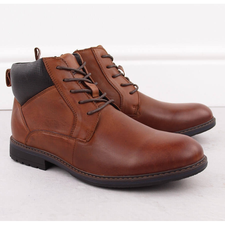 Bottines isolées en cuir pour hommes, marron, T.Sokolski Z24-81 brun 1