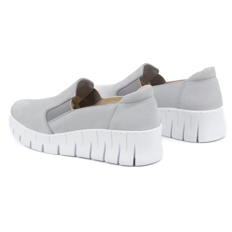 WASAK Chaussures de glissement en cuir pour femmes 0721W bleu 3