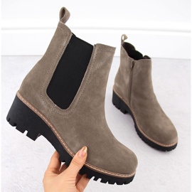 Bottines femme en cuir taupe Filippo DBT4805 beige 1