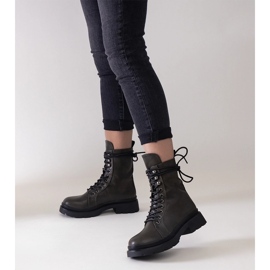 Bottes de randonnée isolées vertes de Tuima 1