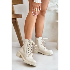 Bottes de travail brevetées avec fermeture éclair, isolées beige Ravanthia 2