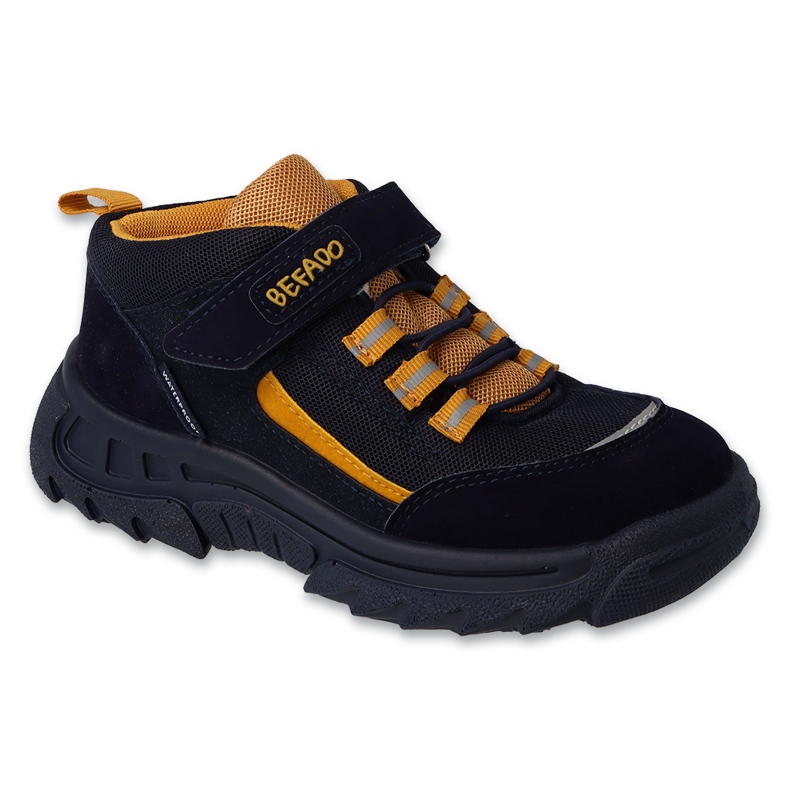 Befado chaussures pour enfants marine / jaune 515X003 bleu 1