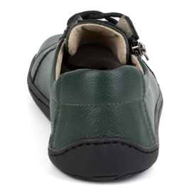 Olivier Chaussures minimalistes en cuir pieds nus pour femmes modèle 1243 vert 2