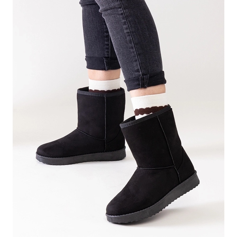 Bottes de neige Libero classiques isolées noires 1