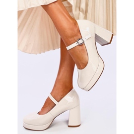 Escarpins plateforme Sorel Beige 2