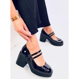 Escarpins à talons larges Lorai noirs le noir 1