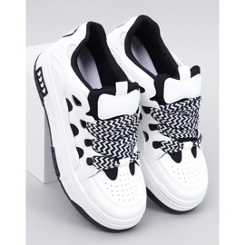 Baskets femme Allman noires blanc 1