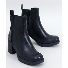 Jarrion Bottines à talons pleine fleur noires le noir 1