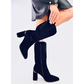 Strokes Bottines à talons ajourées noires le noir 4