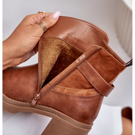 Bottes à talons hauts pour femmes, isolées, Camel Inabelle brun 3