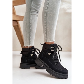 Bottines Trapper Femme À Lacets Noir Rabaria le noir 3