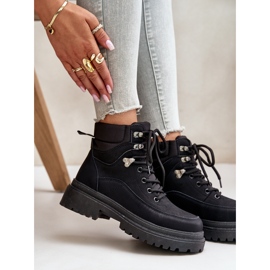 Bottines Trapper Femme À Lacets Noir Rabaria le noir 7