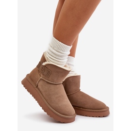 Bottines de neige en cuir suédé avec fourrure Vinceza 97951 Beige 1 Bottines de neige en cuir suédé avec fourrure Vinceza 97951 Beige 1