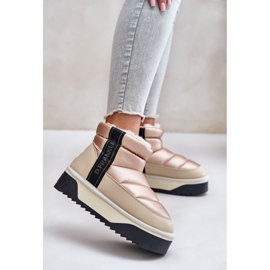 Bottes de neige basses à semelle épaisse D.Franklin DFSH371010 Beige 2