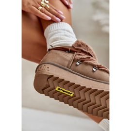 Bottes de neige à plateforme basse avec fourrure D.Franklin DFSH370011 Marron brun 2 Bottes de neige à plateforme basse avec fourrure D.Franklin DFSH370011 Marron brun 2