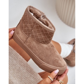 Bottes de neige avec fermeture éclair isolées avec fourrure Big Star OO274A524 Beige 2