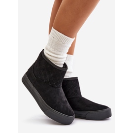 Bottes de neige avec fermeture éclair isolées avec fourrure Big Star OO274A522 Noir 1