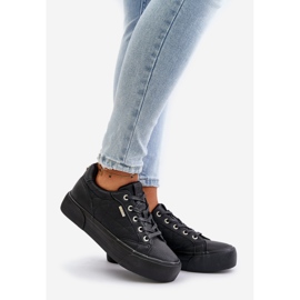 Baskets à plateforme isolées pour femmes Big Star OO274A465 Noir le noir 1