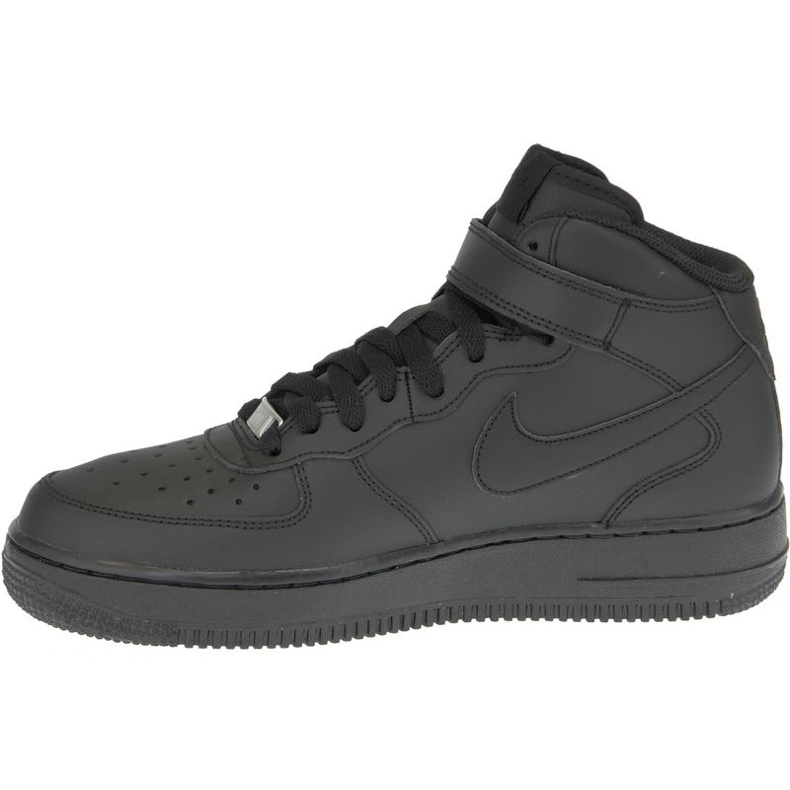 Nike Air Force 1 Mid Gs W 314195-004 chaussures le noir 1