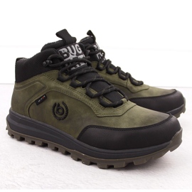 Bottes isolées homme imperméables en cuir vert Bugatti OO153053 1
