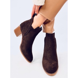 Bottes à talons en daim Hallie Brown brun 4