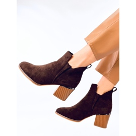 Bottes à talons en daim Hallie Brown brun 5
