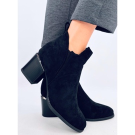 Hallie Bottines à talons en daim noir le noir 2