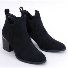 Hallie Bottines à talons en daim noir le noir 1