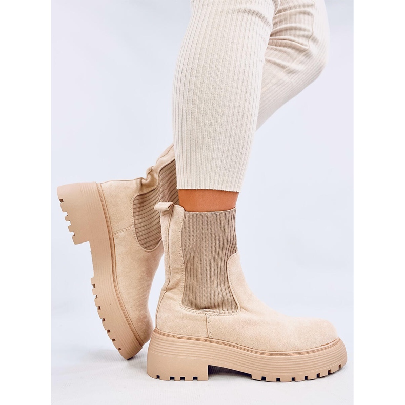 Bottines élastiques Winters Beige 1