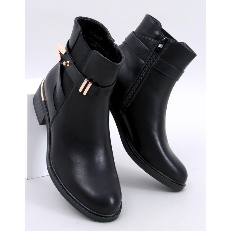 Bottines Chelsea Gavins en PU noires le noir 1 Bottines Chelsea Gavins en PU noires le noir 1