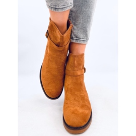 Bottes à talons larges Aretha Camel brun 4