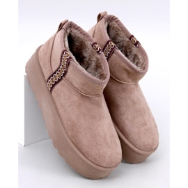 Bottes de neige courtes à plateforme Weyan Khaki brun 1
