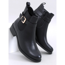 Saroni Bottines Chelsea classiques noires pour femmes 1