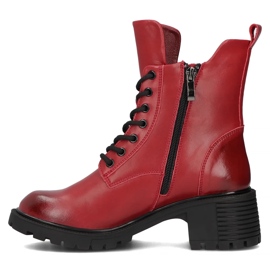 Filippo DBT6501/24 Rd bottines à talons en cuir, rouge 2
