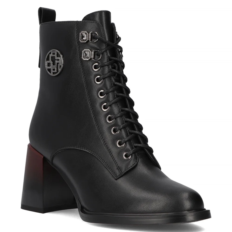 Filippo DBT6316/24 Bottines en cuir noir Bk 1