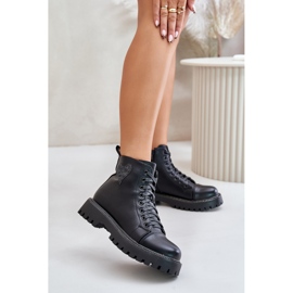 Bottines femme avec fermeture éclair et cœur décoratif, noir Obeena le noir 2