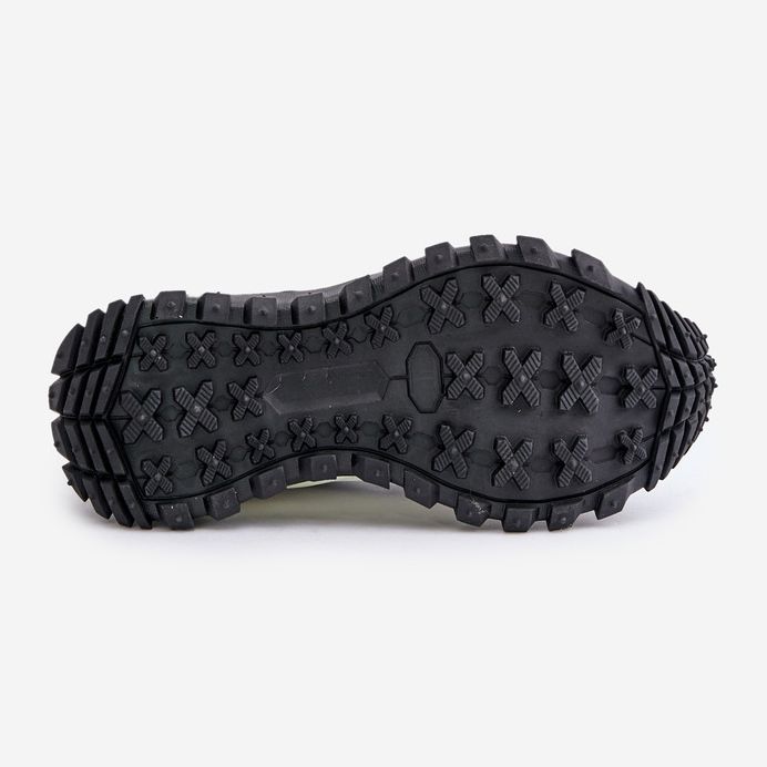 Baskets en cuir pour femmes sur la plateforme Big Star OO274A220 HI-POLY System blanc et noir blanche 1