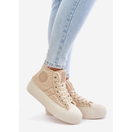 Baskets Femme Isolées Avec Fourrure Peau De Mouton Big Star OO274A444 Beige 1 Baskets Femme Isolées Avec Fourrure Peau De Mouton Big Star OO274A444 Beige 1