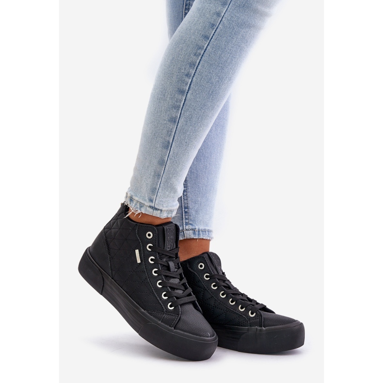Baskets Femme Isolées Avec Coutures Big Star OO274A480 Noir 1