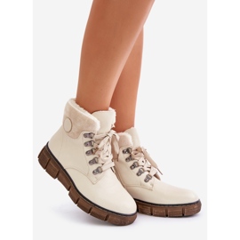 Bottes Isolées Avec Fermeture Éclair Pour Femme Beige Mevanisa 1