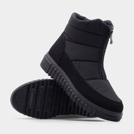 Bottes de neige d'hiver Progress PROGJ-23-204 le noir 1