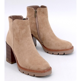 Bottines à talons hauts avec protection Paratto Kaki beige 1