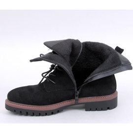 Simmer Bottines à lacets en daim noir le noir 2