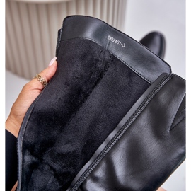 Jezzi Cuissardes à talons en éco-cuir, noir Izanae 2