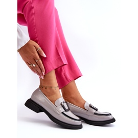 Vinceza Mocassins en cuir verni pour femme, gris 7 Vinceza Mocassins en cuir verni pour femme, gris 7