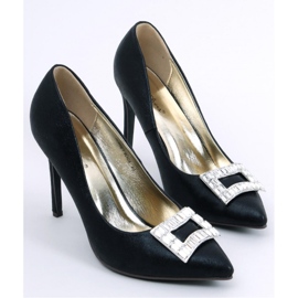 Talons hauts pour femmes avec décoration de Deborah Black - Inello le noir 1
