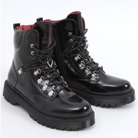 Kari Bottines à lacets noires - Inello le noir 1